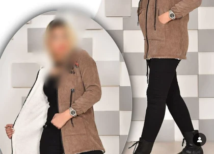 کاپشن زنانه کبریتی