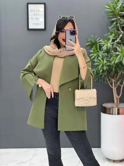 مانتو مازراتی آستین مثلثی