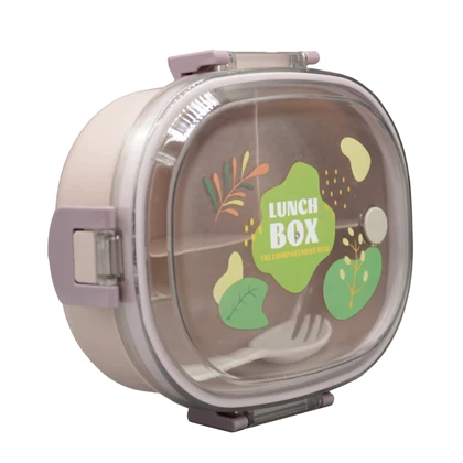 ست ظرف غذا و لیوان لانچ باکس مدل Compartment Seal ظرفیت 0.7 لیتر