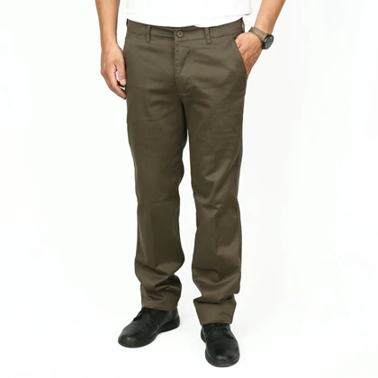 شلوار کتان راسته مردانه مدل 66495