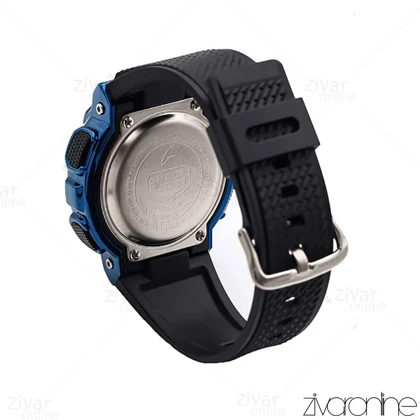 ساعت جی شاک GM110H مردانه مشکی قاب آبی 106024