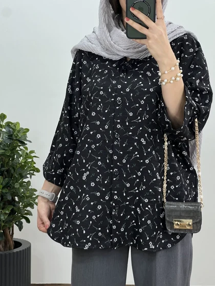 تونیک مانتویی لینن گلسا 3 کد 2964