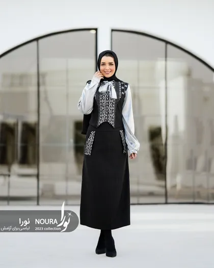 جلیقه دامن کتایون مشکی