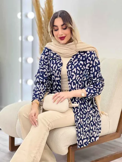 شومیز طرح دار ملودی