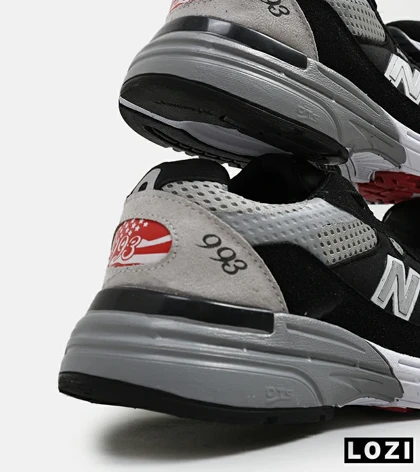 کفش کتانی بزرگ پا مشکی طوسی NEW BALANCE 993
