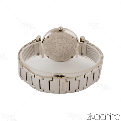 ساعت ورساچه پالازو زنانه سیلور صفحه مشکی 105253