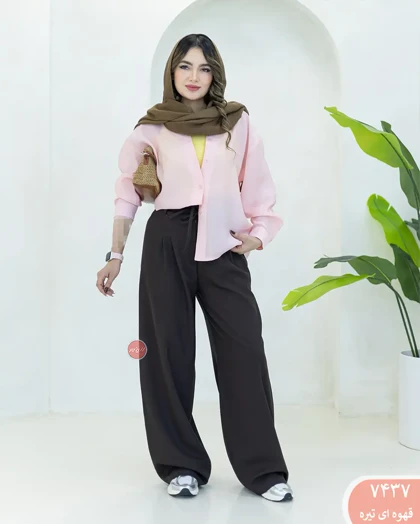 شلوار فول بگ بندی 7437