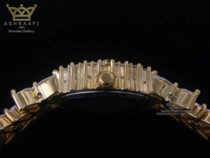 ساعت رویال کرون نگین‌دار طلایی Royal Crown Diamond L1
