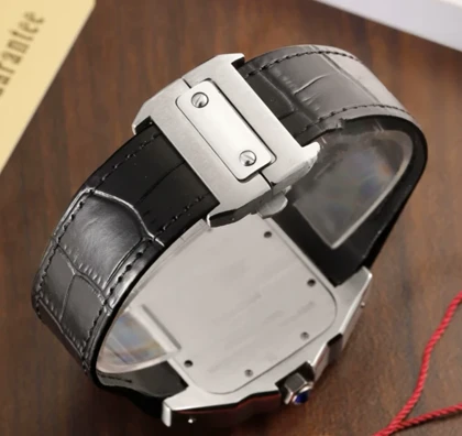 ساعت کارتیر سانتوس صد مردانه مشکی Cartier Santos 100