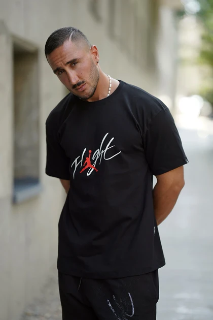 تیشرت ورزشی جردن FLIGHT بگ مشکی