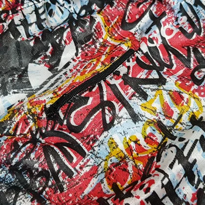 مایو مردانه مدل جیب‌دار قرمز کد 4933