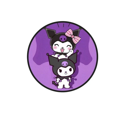 استیکر پارچه و لباس پاد آفرین مدل کارتونی کورومی kuromi کد 89