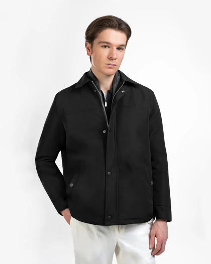 کاپشن مردانه یقه دار کد M2001