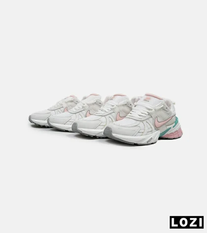کفش کتانی زنانه سفید صورتی Nike cushlon