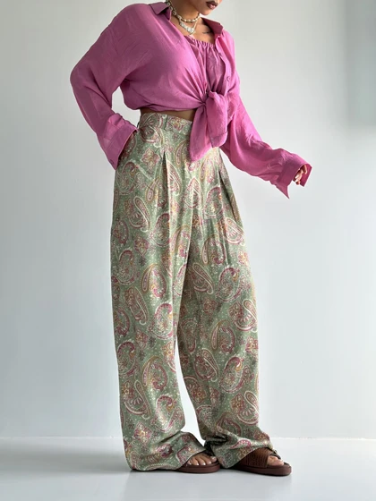 شلوار پارچه ای طرحدار