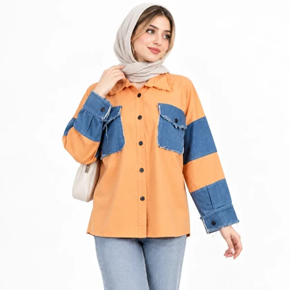 کت زنانه کتان و جین اسپرت کد 270