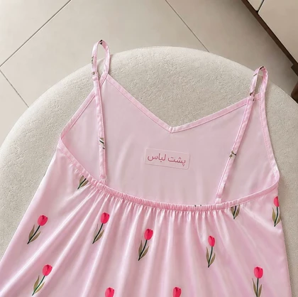 پیراهن ساتن گل🌹