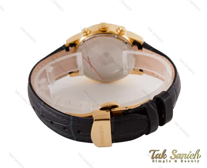 ساعت رومانسون زنانه سه موتوره طلایی سرمه ای Romanson-3671-L