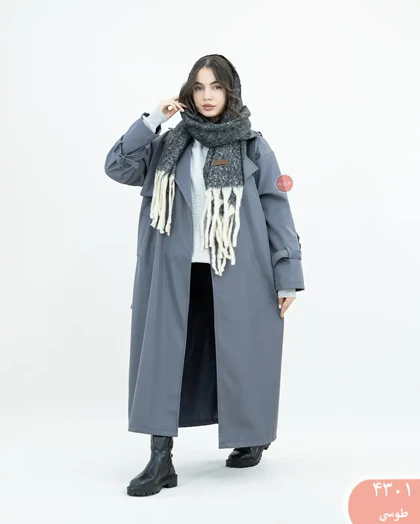 ترنچ کت بلند دریتا 4301