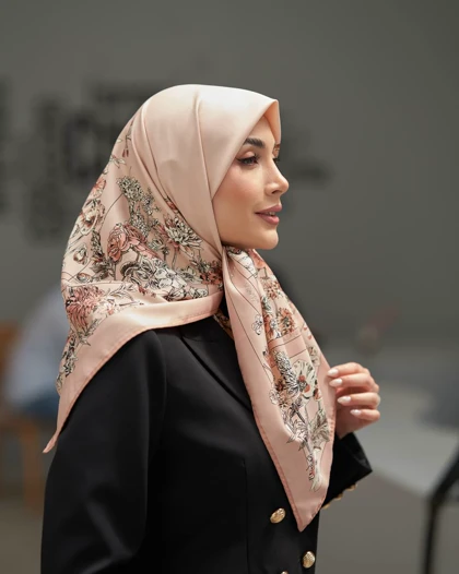 روسری ابریشم توییل (قواره 100) 30290