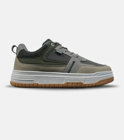 کفش کتانی کژوال مردانه و زنانه طوسی کرم سبز Ecco مدل 8543