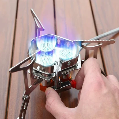 سرشعله کوهنوردی شلنگ دار سه شعله 6800W