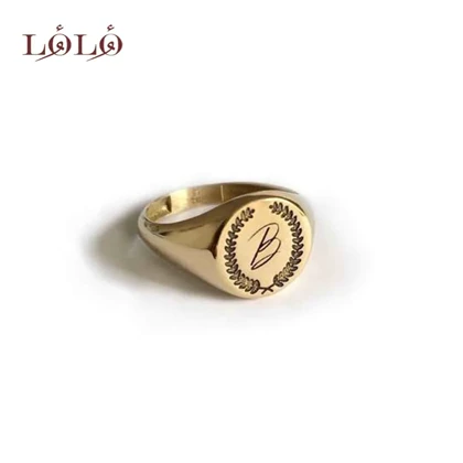 انگشتر نقره پینکی حکاکی B