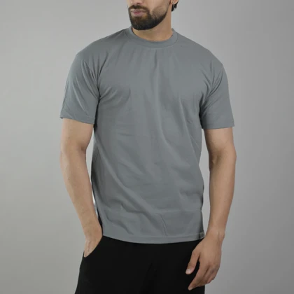 تیشرت اسپرت بیسیک مدل M3-4C0353 طوسی روشن