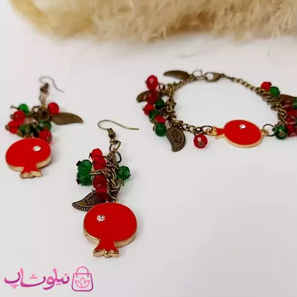 نیم ست دخترانه طرح شب یلدا
