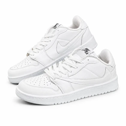 کفش کتانی مردانه مدل نایکی ترویس سفید تمام Nike travis
