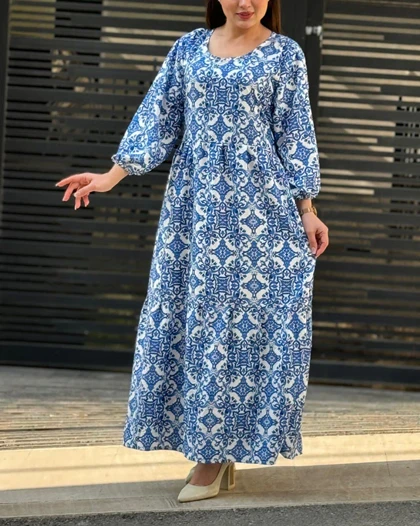 پیراهن فلور خشت 6108