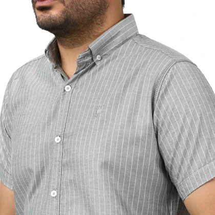 پیراهن آستین کوتاه راه راه مردانه برند مد مدل 141121015
