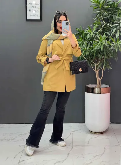 مانتو بالاژیله آستین سگک