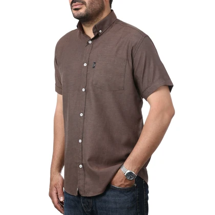 پیراهن آستین کوتاه مردانه تن کوک مدل 121291