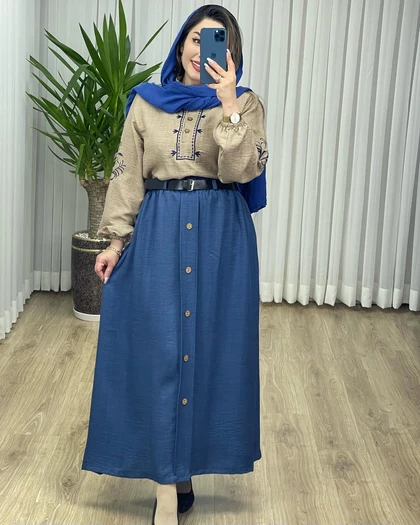 ست سه‌تکه گلدوزی