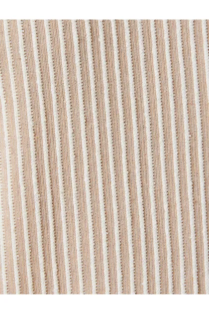 تیشرت آستین کوتاه جیبی با یقه خدمه با بافت 4SAM10280HK