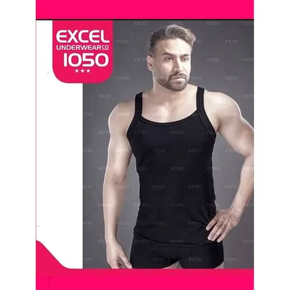 ست زیرپوش و شورت پادار مشکی اکسل مدل 1050 سایز xl