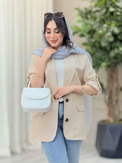 مانتو دو دکمه ژیکان