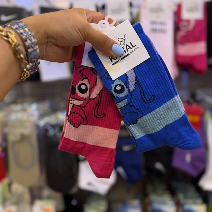 جوراب ساق‌دار فانتزی مدل استیج و انجل
