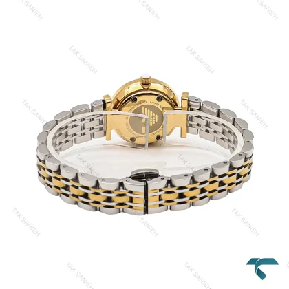ساعت زنانه امپریو آرمانی مینی دو رنگ طلایی صفحه نباتی خطی Armani-6693-L