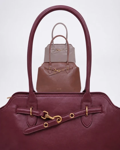 کیف دستی زنانه چرم مصنوعی دسته دار دیوید جونز DAVIDJONES