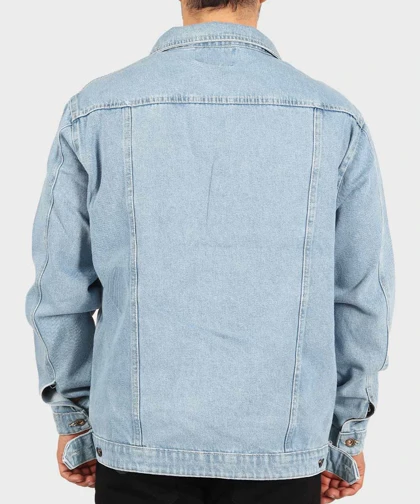 کت جین آبی یخی ساده 0201