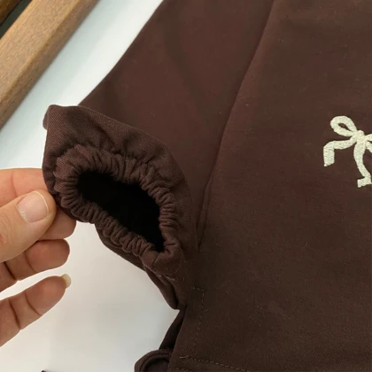 بلوز شلوار بیرونی دخترانه مدل پاپیون