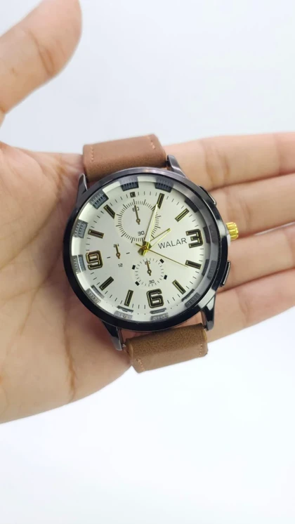 ساعت مچی مردانه والار Walar WG0239 با موتور کوارتز و سبک 3موتوره