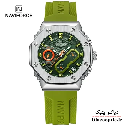 ساعت مچی زنانه برند نیوی فورس سه موتور مدل Do-NAVIFORCE 8035 بند رابر