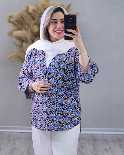 شومیز گل‌گلی