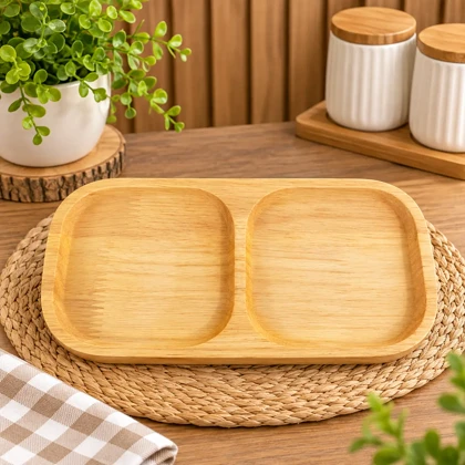 مزه خوری دو خانه چوبی