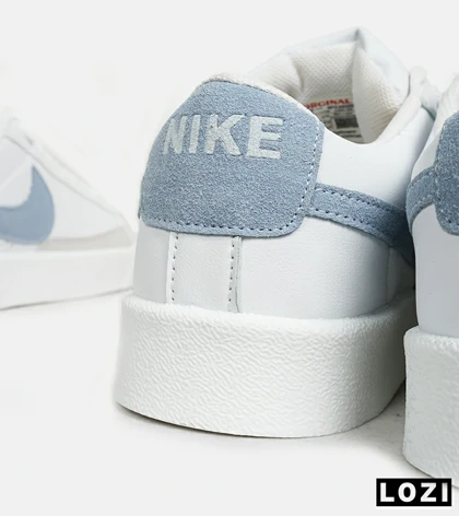 کفش نایک مردانه و زنانه سفید آبی Nike Blazer Low 77 مدل 6495