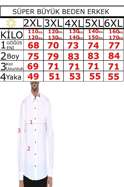 پیراهن سایز بزرگ مردانه وارتا varetta