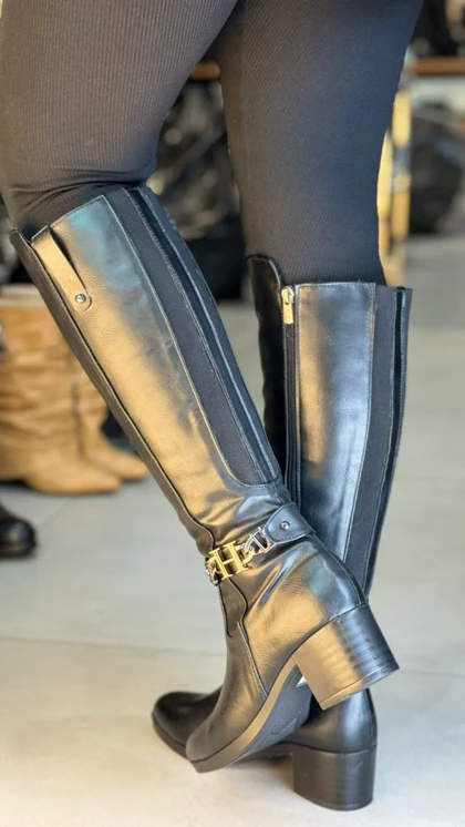 6384 - بوت پاشنه نیلا 6384